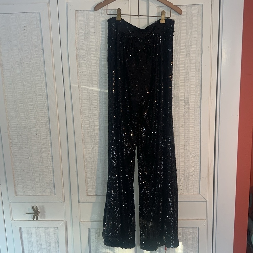 NWT RAMY BROOK Black Sequin Pants sizes 4 and 8 - Picture 9 of 9